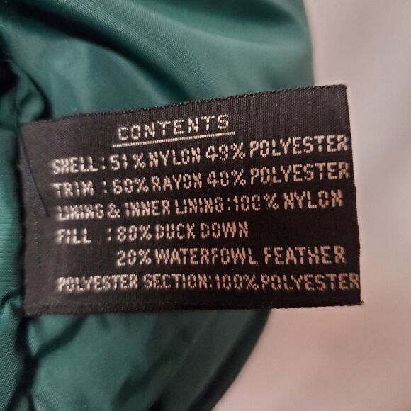 Vintage 80s Retro ELCO Down Filled Iridescent Floral Patchwork Puffer Jacket Lg - Picture 5 of 14